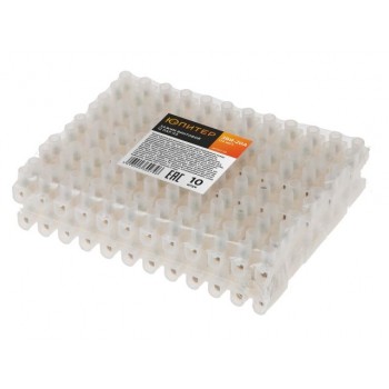 Зажим винтовой ЗВИ-20А 12 пар ПЭ (10 шт) Юпитер