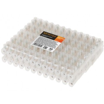 Зажим винтовой ЗВИ-30А 12 пар ПЭ (10 шт) Юпитер