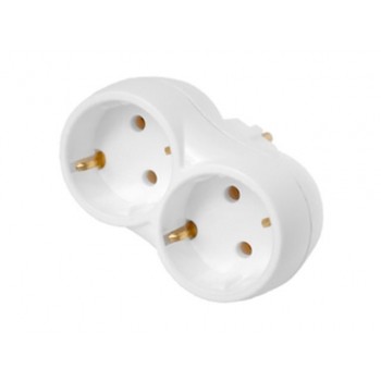 Разветвитель 2-местный (с/з, 16А, 250В)