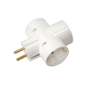 Разветвитель 3-местный (с/з, 16А, 250В)