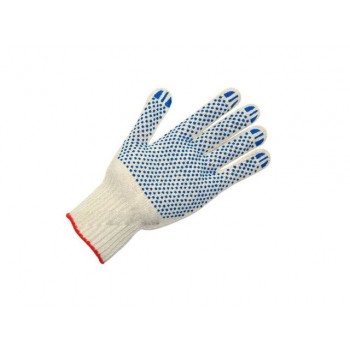 Перчатки х/б с ПВХ "Люкс", 7,5 класс, повышенная защита (мин. риски)