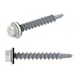 Саморез кровельный 4.8х19 мм цинк, шайба с прокл., PT3, RAL 9003 (5 кг) STARFIX
