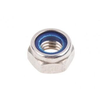 Гайка М8 со стопорным кольцом, нерж.сталь (А2), DIN 985 (500 шт в уп.)