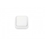 Выключатель 1 клав. проходной (открытый, 6А) белый, Пралеска, Bylectrica