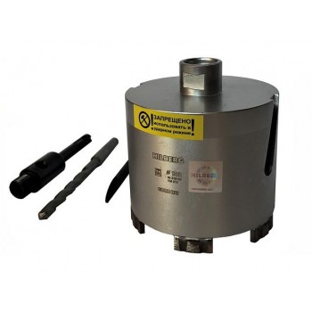 Коронка алмазная d 102 мм железобетон HILBERG LASER