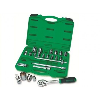 Набор головок 1/2" 8-32мм 24предм. 12гр. TOPTUL