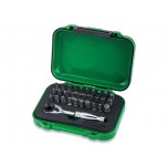 Набор бит 1/4" 31шт. с трещоткой TOPTUL