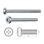 Винт М3х8 мм полусф. головка, цинк, DIN 7985 (2000 шт в карт. уп.) STARFIX