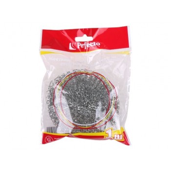 Скребок (губка) металлический 1шт, PERFECTO LINEA