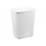 Корзина для белья ПИРУЛА 35л (белый) IDEA