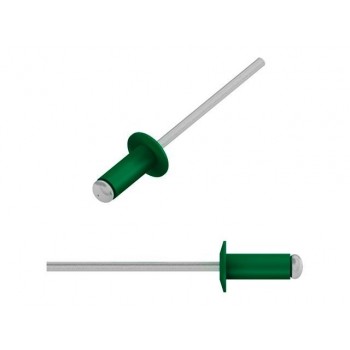 Заклепка вытяжная 3.2х8 мм алюминий/сталь, RAL 6029 (50 шт в зип-локе) STARFIX