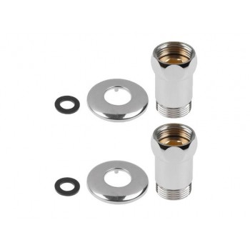 Американка прямая 1" вн.-нар. ХРОМ, AV Engineering (2 шт. в уп.)