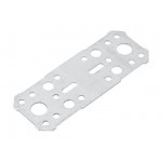 Пластина крепежная 130х53 белый цинк Цвiк