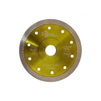 Алмазный круг 125х22 мм по керамике сплошн.ультратонкий Ultra Thin X-Turbo TRIO-DIAMOND