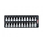 Набор-сет бит под трещотку 1/2" 24шт. 136х364мм TOPTUL