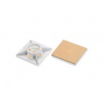 Площадка для хомут-стяжки 19х19 мм самоклеящаяся, белая (100 шт) STARFIX