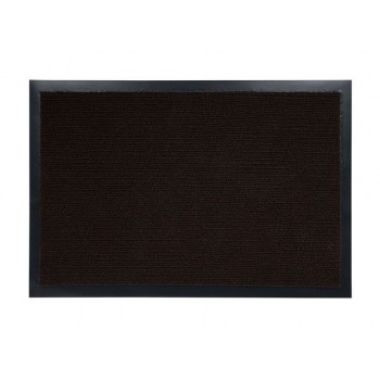 Коврик придверный влаговпитывающий, ребристый, "Trip", 40х60 см, коричневый, VORTEX