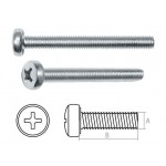 Винт М3х6 мм полусф. головка, цинк, DIN 7985 (2000 шт в карт. уп.) STARFIX