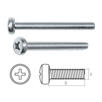 Винт М3х6 мм полусф. головка, цинк, DIN 7985 (2000 шт в карт. уп.) STARFIX