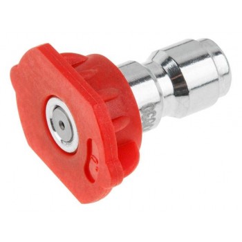 Веерная насадка для очистителя высокого давления Wortex PW 1740 (красная) веер 0 град. (высокое давл