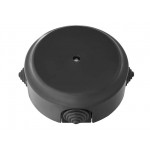 Коробка монтажная КМ-447 черная, Ретро, BYLECTRICA