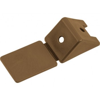 Уголок мебельный пласт. орех (100 шт в пакете) STARFIX