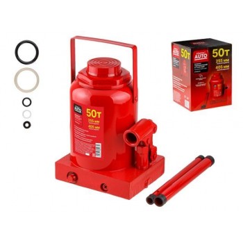 Домкрат гидравлический 50т бутылочный 255-405мм STARTUL AUTO (ST8018-50)