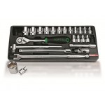 Набор-сет головок 1/2" 8-32мм 24предм. 6гр. 434х176мм TOPTUL