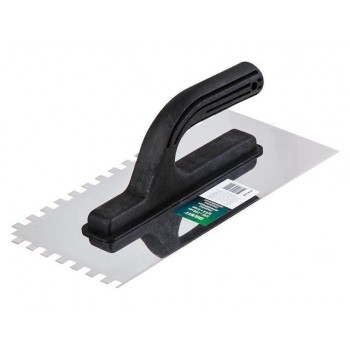 Гладилка нерж. 130х270мм зуб 10х10мм ВОЛАТ