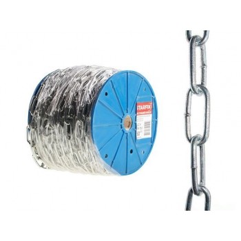 Цепь сварная длиннозвенная М5х35 (А2), DIN 763 (бухта 25м)