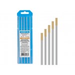 Электрод вольфрамовый золотой WL-15, Ф 3,2 мм (набор 5 шт) SOLARIS