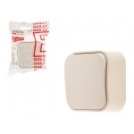 Выключатель 1 клав. (открытый, 10А) бежевый, Bailly, LEIDEN ELECTRIC