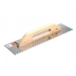 Гладилка швейц.нерж.с дер.ручкой 126х480мм зуб 6x6мм STARTUL MASTER (ST1056-06)