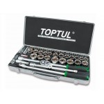 Набор головок 1/2" 8-32мм 43предм. 6гр. метал.кейс (GCAD4303)