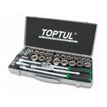 Набор головок 1/2" 8-32мм 43предм. 6гр. метал.кейс (GCAD4303)