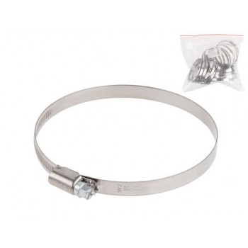 Хомут червячный 80-100 мм, нерж.сталь (W2) (25 шт в пакете) STARFIX