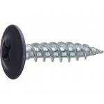 Саморез 4.2х16 мм с прессшайбой, цинк, острый, RAL 7024 (50 шт в зип-локе) STARFIX