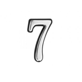 Цифра дверная АЛЛЮР БОЛЬШАЯ пластик "7" хром