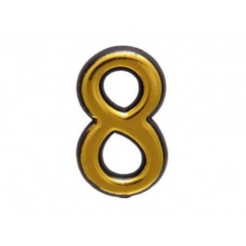Цифра дверная АЛЛЮР БОЛЬШАЯ пластик "8" золото