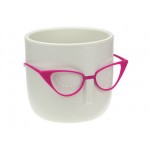 Кашпо МАРИ D115мм со вставкой (белый ротанг) IDEA