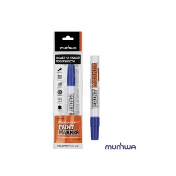 Маркер-краска промышленный синий MUNHWA INDUSTRIAL