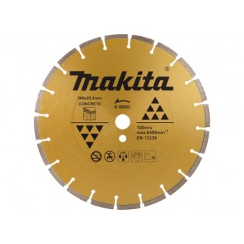 Алмазный круг 300х20/25.4 мм по бетону сегмент. MAKITA