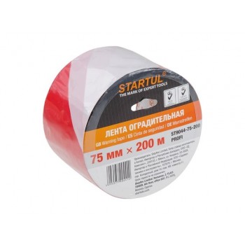 Лента оградительная 75ммх200м STARTUL PROFI (ST9044-75-200)