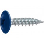 Саморез 4.2х19 мм с прессшайбой, цинк, острый, RAL 5005 (1000 шт в карт. уп.) STARFIX