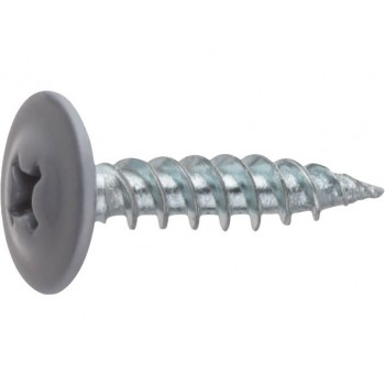 Саморез 4.2х19 мм с прессшайбой, цинк, острый, RAL 7004 (1000 шт в карт. уп.) STARFIX