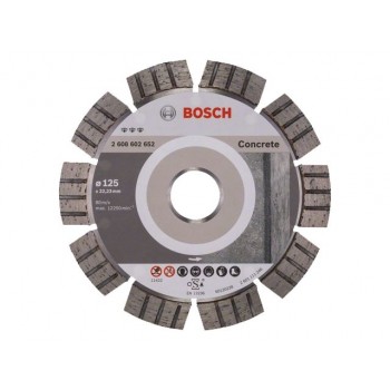 Алмазный круг 125х22 мм по бетону сегмент. Turbo BEST FOR CONCRETE BOSCH