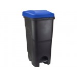 Контейнер для мусора 85л с педалью (синяя крышка)
