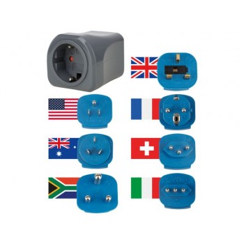 Набор переходник-разветвитель (7шт.) 1508160 Brennenstuhl