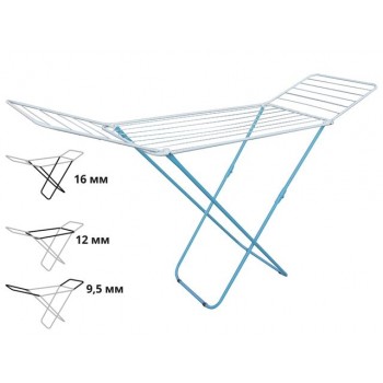 Сушилка для белья напольная, 18м, серия Bona, бело-голубая, PERFECTO LINEA