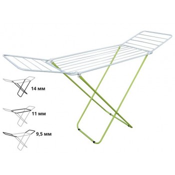 Сушилка для белья напольная, 16м, серия Maria, бело-зеленая, PERFECTO LINEA
